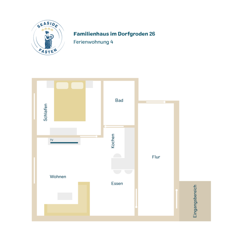 Grundriss der Ferienwohnung 4