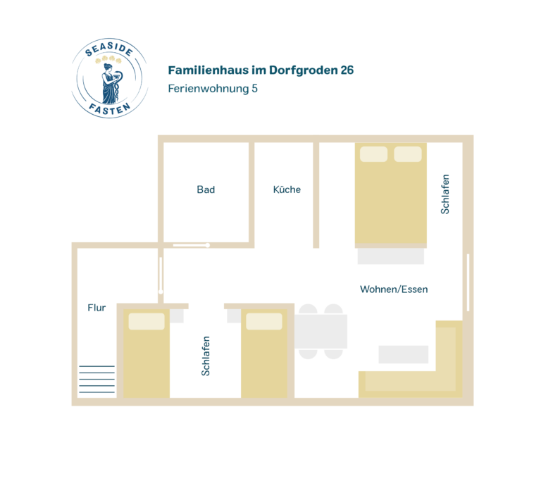 Grundriss der Ferienwohnung 5