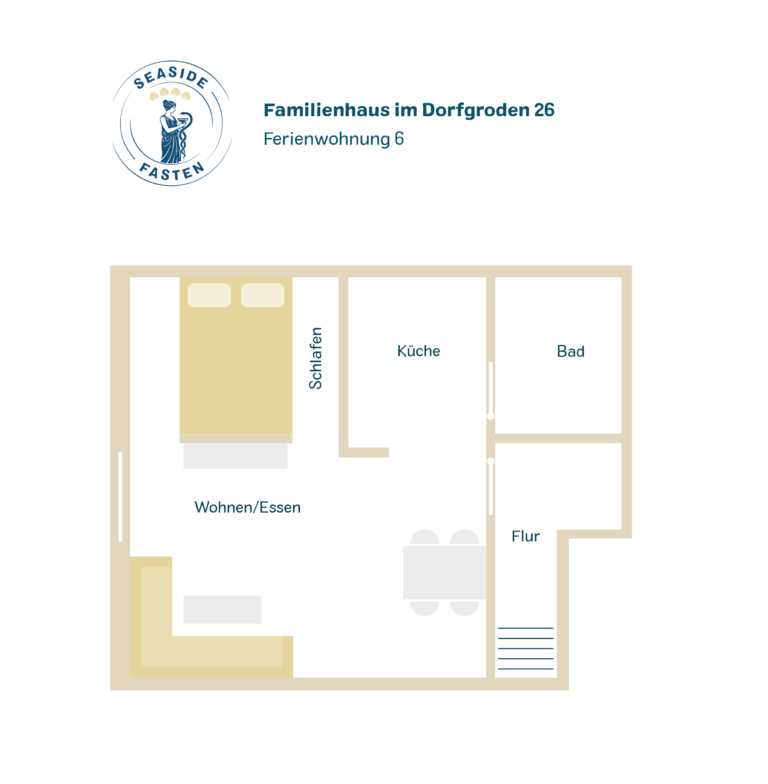 Grundriss der Ferienwohnung 6